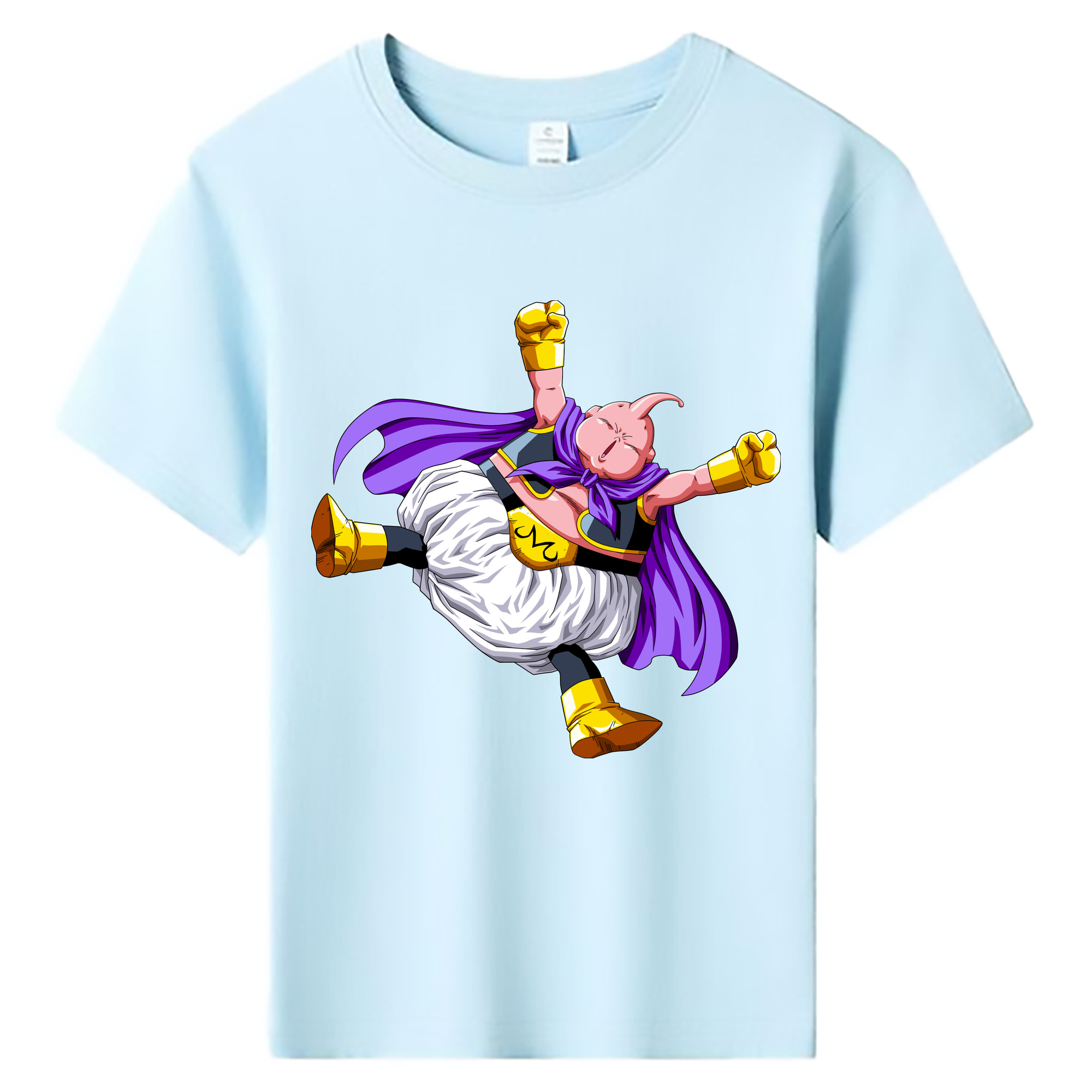 （画像用） ドラゴンボール 魔人ブウ DRAGON BALL Majin Buu 綿100％キッズTシャツ（フロントプリント）